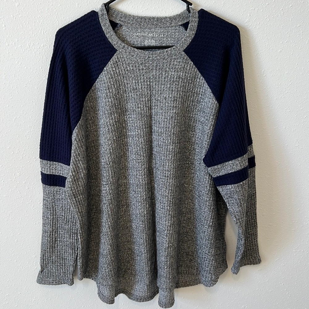 AEO waffle raglan too